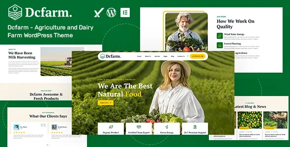 قالب Dcfarm | دانلود قالب وردپرس کشاورزی و دامداری المنتور