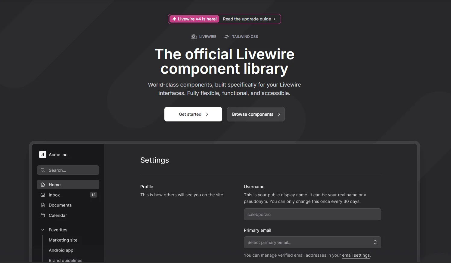 Livewire Flux PRO