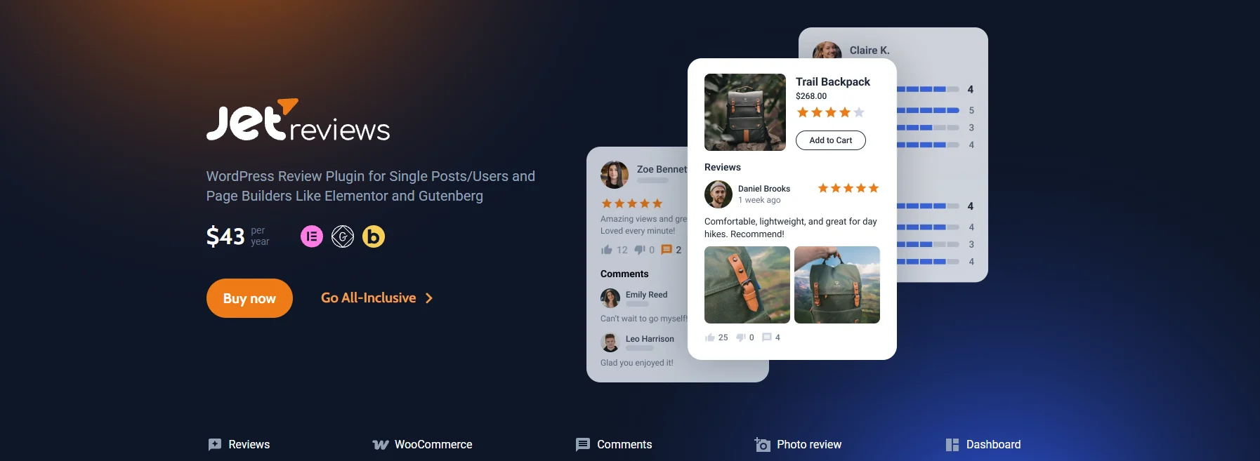 افزونه JetReviews برای المنتور؛ سیستم پیشرفته نقد و بررسی افزونه JetReviews برای المنتور؛ سیستم پیشرفته نقد و بررسی
