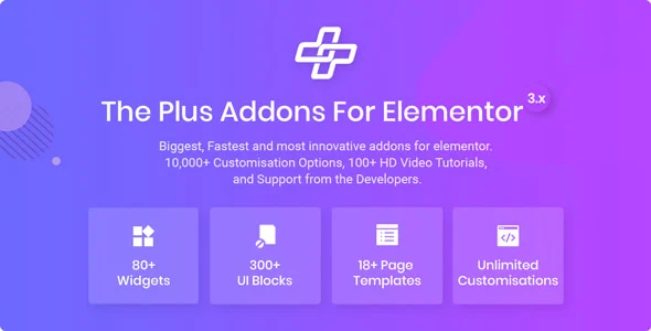 دانلود افزونه Kirki Pro – صفحه ساز بصری و پیشرفته وردپرس the plus addon for elementor page builder wordpress plugin